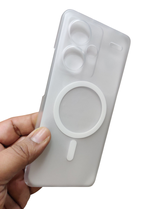 Xiaomi Redmi Note 13 Pro Plus Premium Quality Magsafe Matte Hard Plastic Back Cover Case
