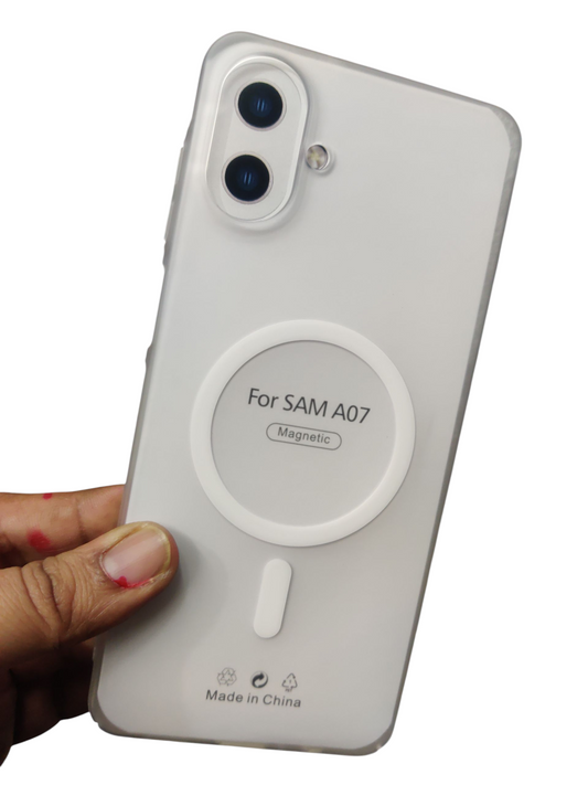 Samsung Galaxy A07 Premium Quality Magsafe Matte Hard Plastic Back Cover Case