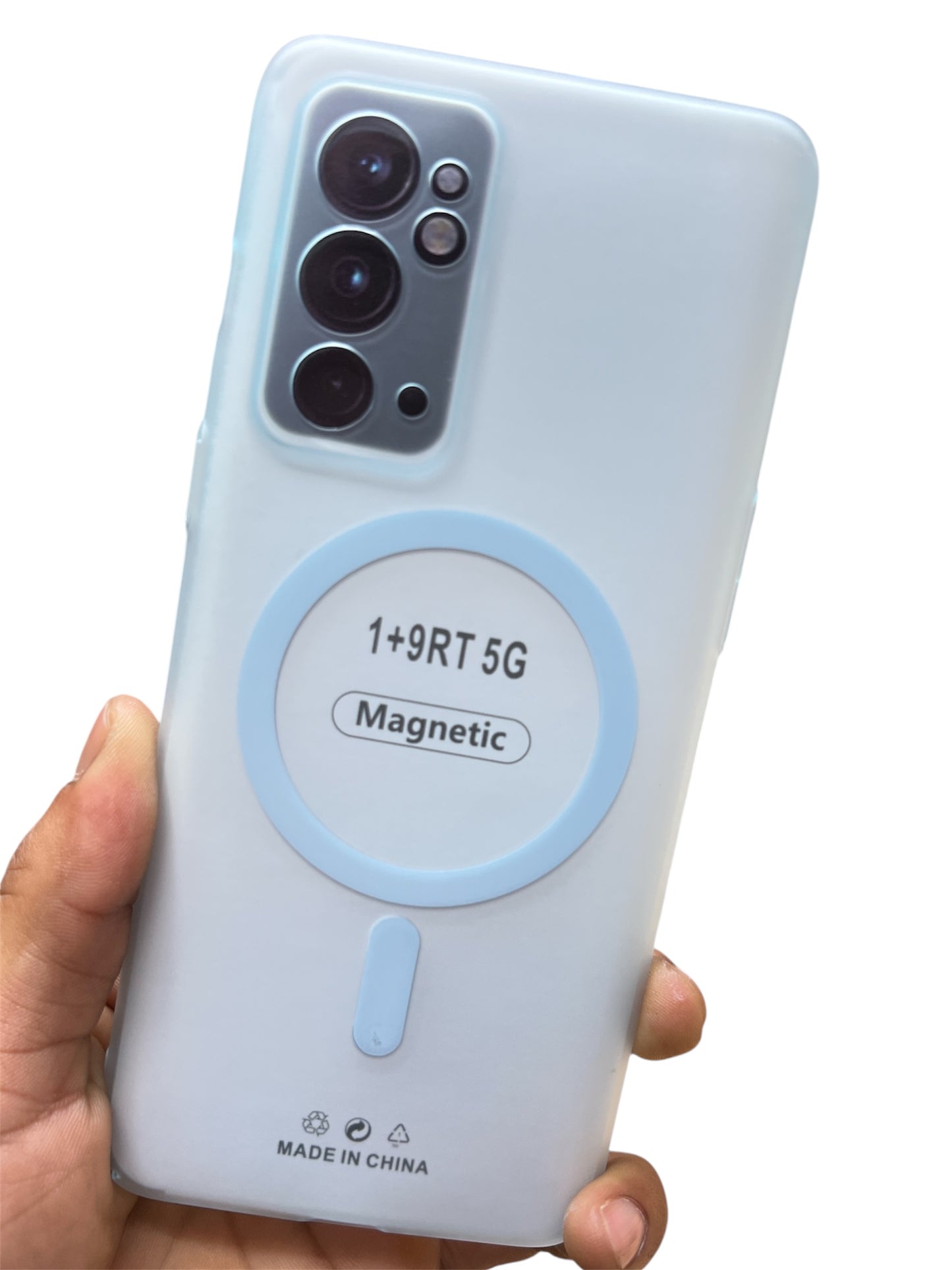 OnePlus 9RT Premium Quality Magsafe Matte Hard Plastic Back Cover Case - Royal Star