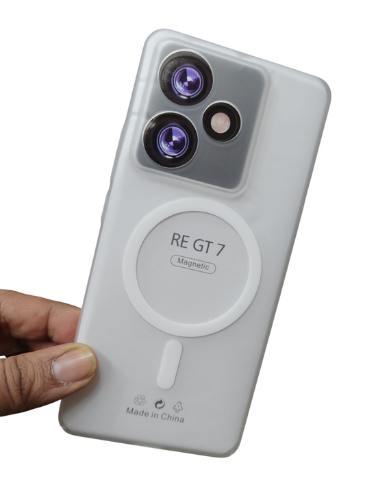 Realme GT 7 / GT 7T 5G Premium Quality Magsafe Matte Hard Plastic Back Cover Case