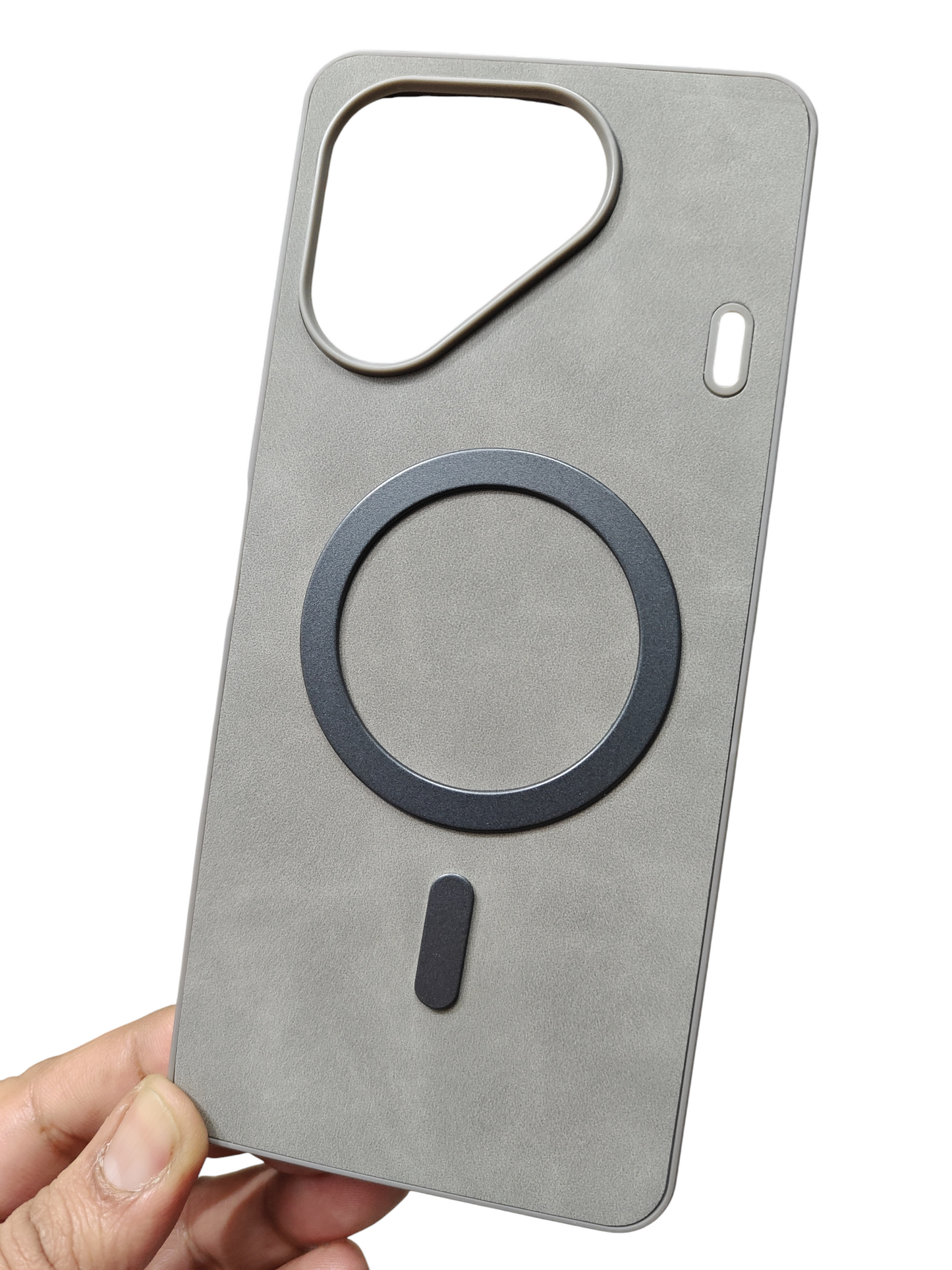 Tecno Pova 7 5G Magsafe Premium Quality Leather ( Side Soft, Back Hard ) Back Cover Case