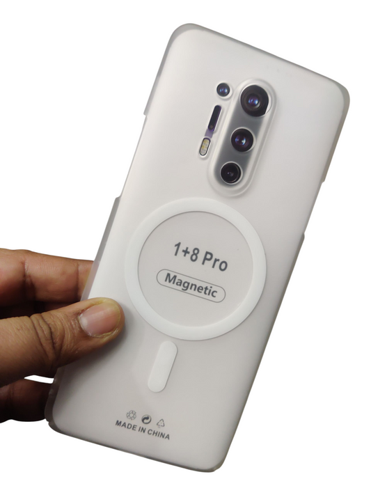 OnePlus 8 Pro Premium Quality Magsafe Matte Hard Plastic Back Cover Case