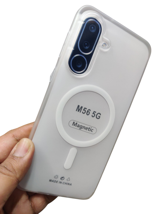 Samsung Galaxy M56 / F56 5G Premium Quality Magsafe Matte Hard Plastic Back Cover Case