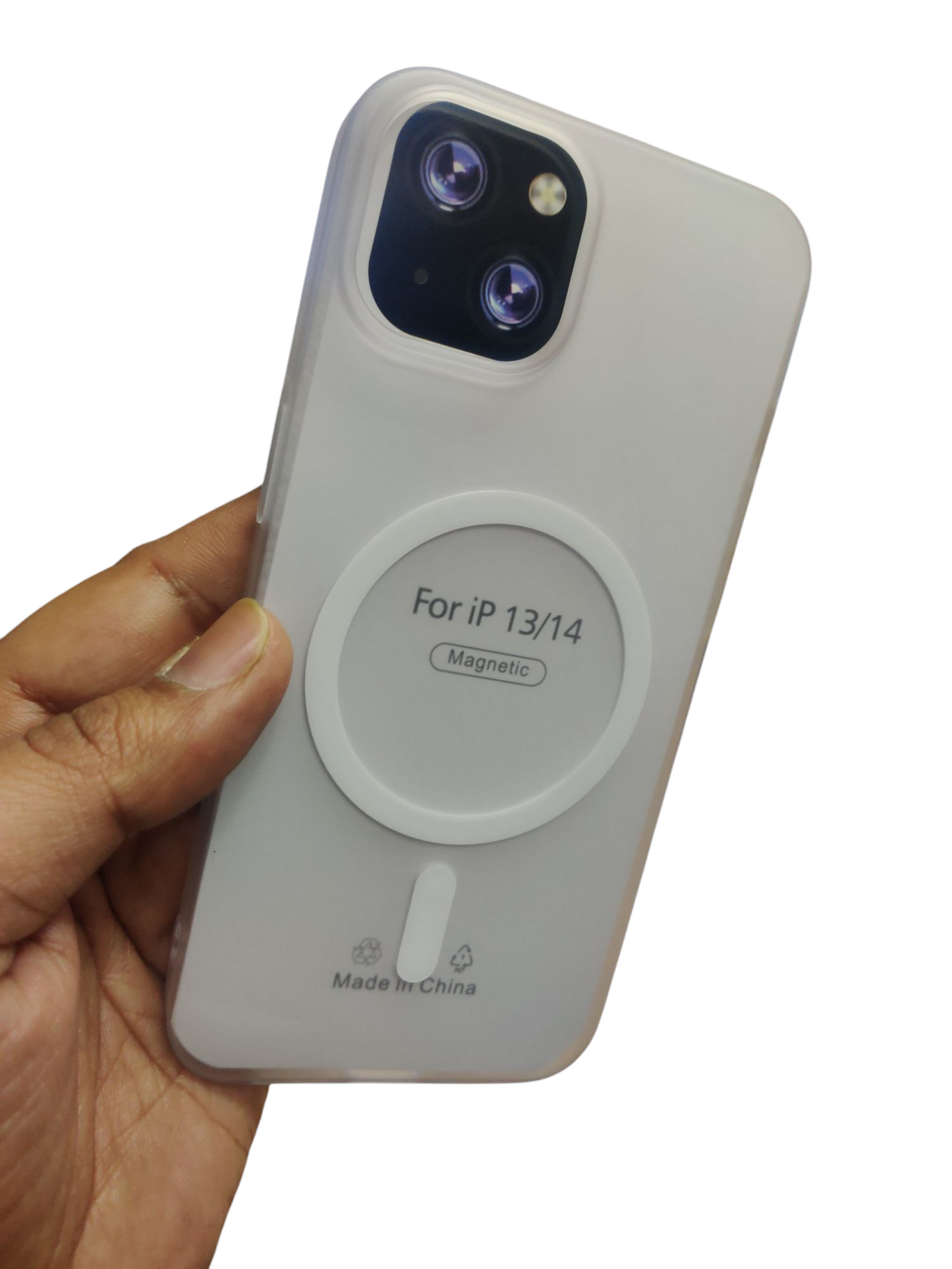 Apple iPhone 13 Premium Quality Magsafe Matte Hard Plastic Back Cover Case - Royal Star