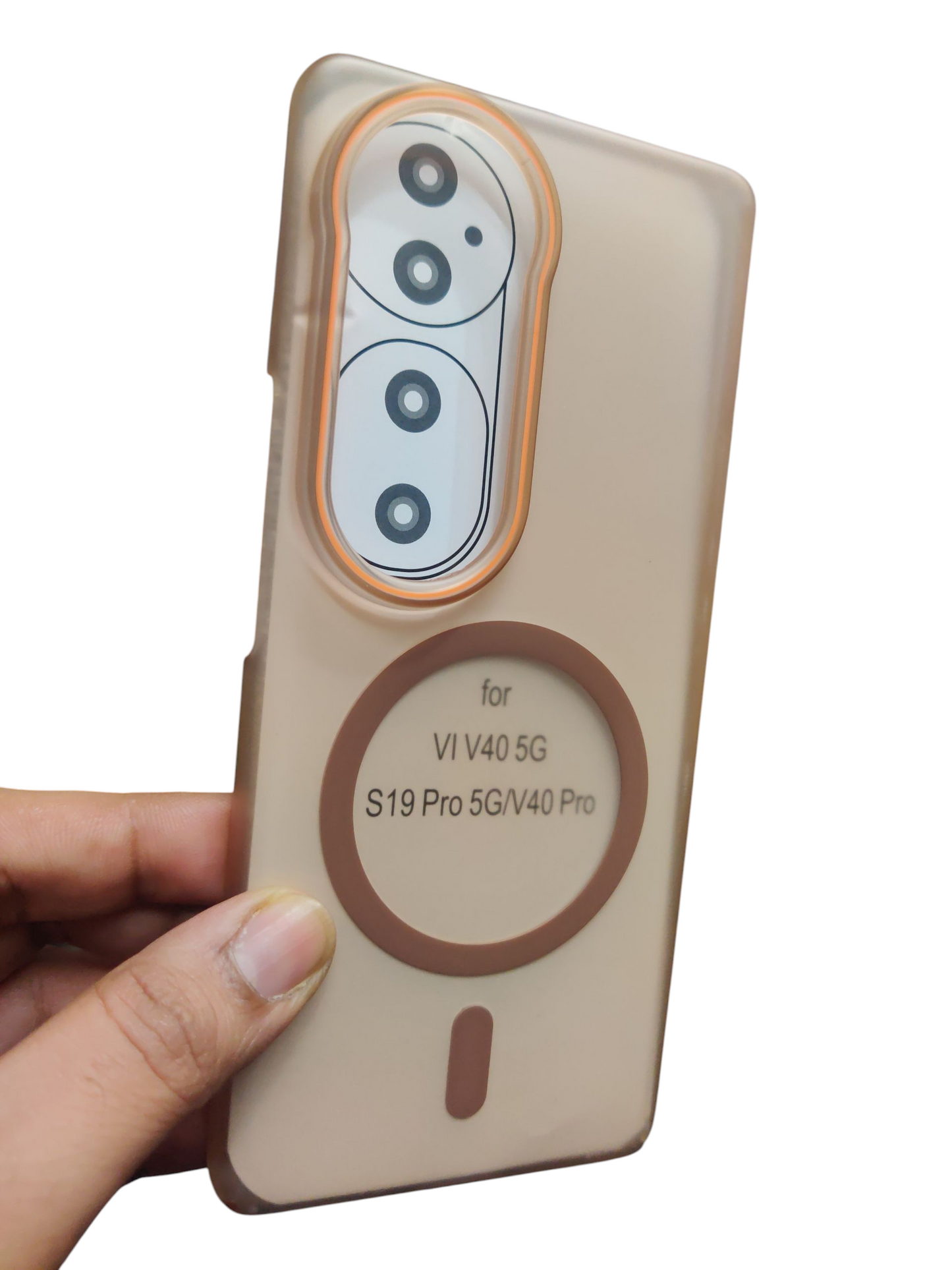 Vivo V40 / V40 Pro / T3 Ultra Royal Star Premium Quality Magsafe Matte Hard Plastic Back Cover Case - Royal Star