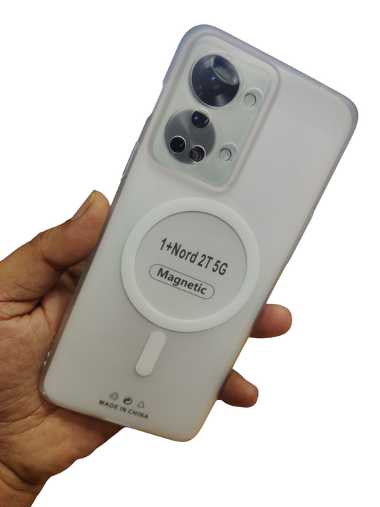 OnePlus Nord 2T 5G Premium Quality Magsafe Matte Hard Plastic Back Cover Case