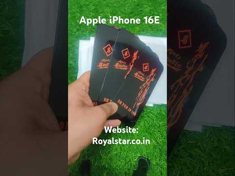 Apple iPhone 16E Premium Quality Tempered Glass Screen Protector Guard ( Pack of 3 )