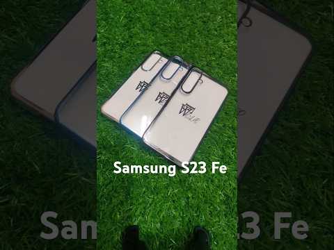 Samsung Galaxy S23 Fe / S23Fe 5G Premium Quality Hard Plastic Transparent Side Chrome Back Cover Case