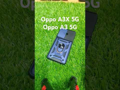 Premium Quality Tough Armor Sliding Camera Shield Cover & Ring Holder Stand Back Cover Case For Oppo A3X / Oppo A3 5G