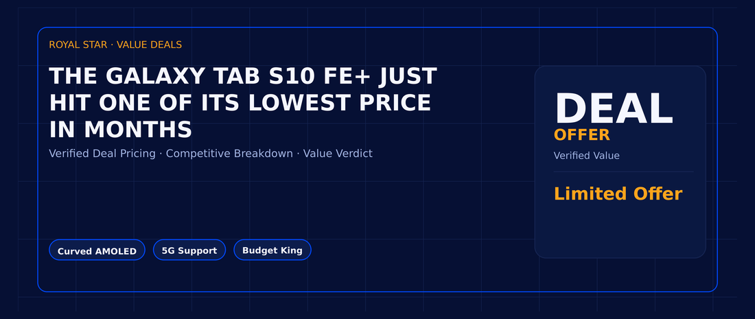 The Galaxy Tab S10 FE+ just hit one of its lowest price in months