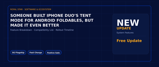Someone built iPhone Duo’s tent mode for Android foldables, but made it even better