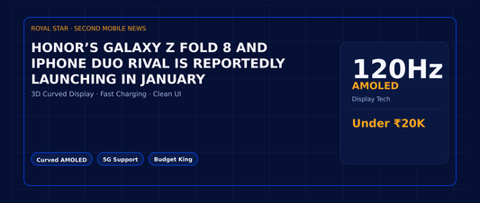 Honor’s Galaxy Z Fold 8 and iPhone Duo rival is reportedly launching in January