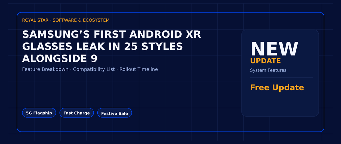 Samsung’s first Android XR glasses leak in 25 styles alongside 9-hour battery, specs [Gallery]