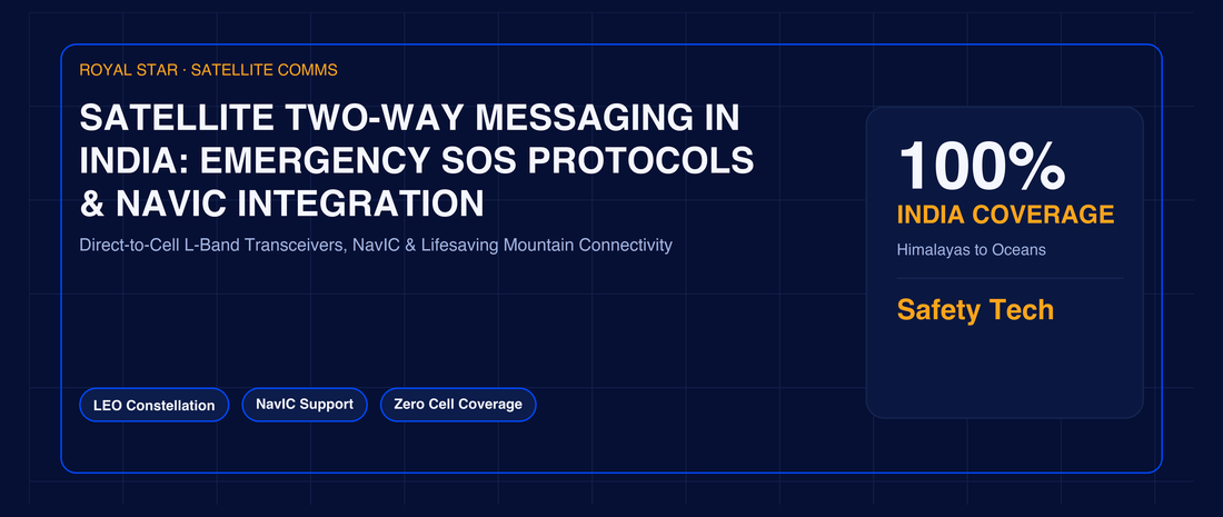 Satellite Two-Way Messaging in India: Emergency SOS Protocols & NavIC Integration