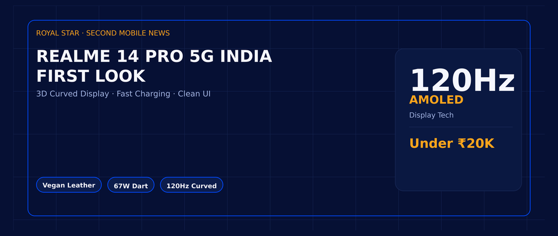 Realme 14 Pro 5G India First Look: Luxury Vegan Leather Finish, 67W Dart Charge & 120Hz AMOLED