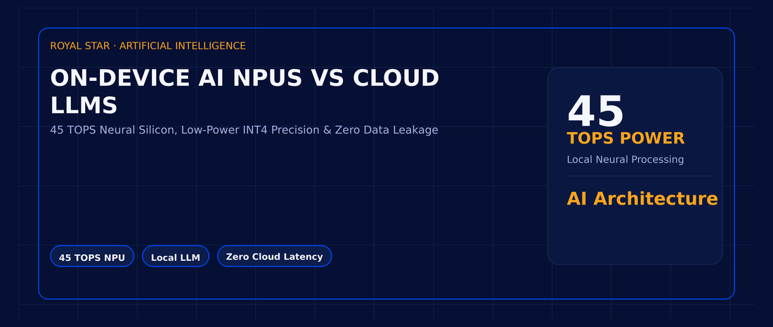 On-Device AI NPUs vs Cloud LLMs: How 45 TOPS Silicon Changes Daily Smartphone Battery and Privacy