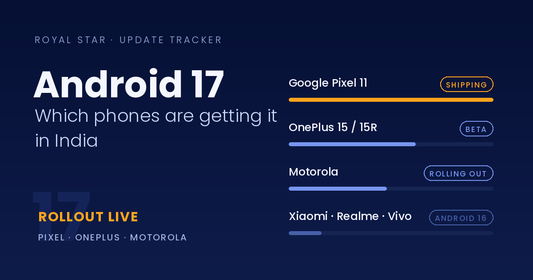 Android 17 Update Tracker India — Which Phones Are Getting It Now