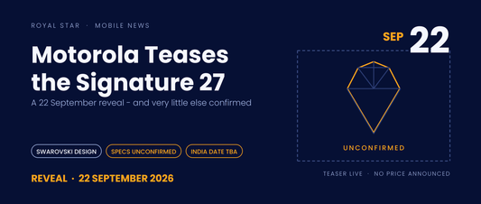 Motorola Signature 27 teased for 22 September 2026 reveal with unconfirmed specifications