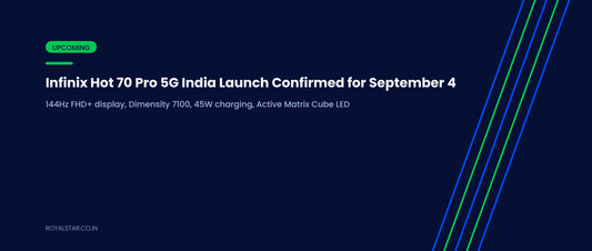 Infinix Hot 70 Pro 5G India Launch September 4 — Banner