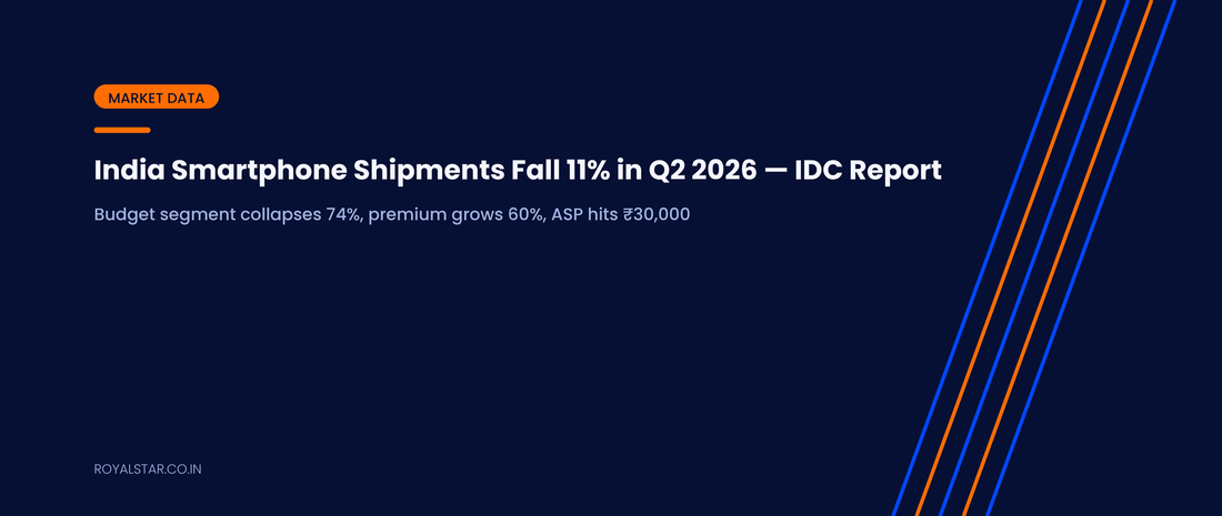 India Smartphone Shipments Q2 2026 IDC Report — Banner