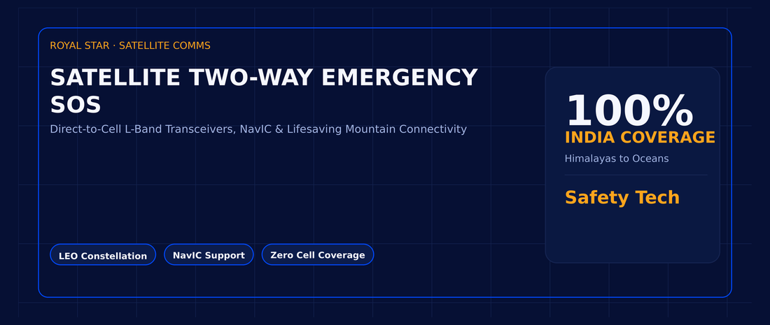 Satellite Two-Way Messaging in India: Emergency SOS Protocols, Orbiting Constellations & Smartphone Integration