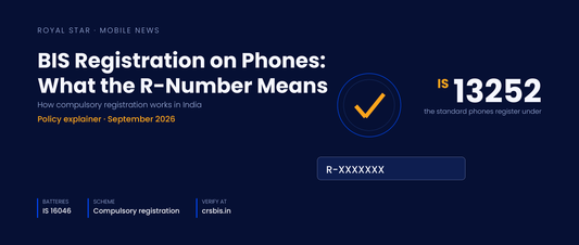 BIS registration explained: the R-number, IS 13252 and how to verify a phone at crsbis.in