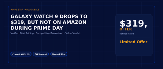 Galaxy Watch 9 drops to $319, but not on Amazon during Prime Day