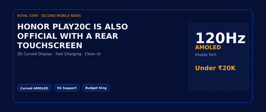 Honor Play20C is also official with a rear touchscreen