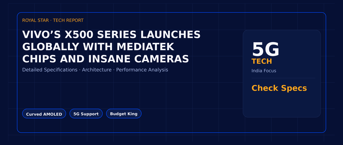 Vivo’s X500 series launches globally with MediaTek chips and insane cameras