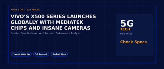 Vivo’s X500 series launches globally with MediaTek chips and insane cameras