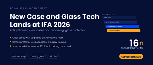ESR announces anti-yellowing clear cases and a Corning glass screen protector at IFA 2026