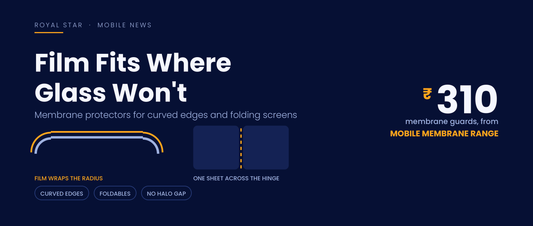 Mobile membrane screen protectors for curved and folding phone screens explained