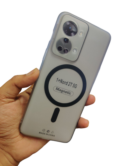 OnePlus Nord 2T 5G Premium Quality Magsafe Matte Hard Plastic Back Cover Case - Royal Star