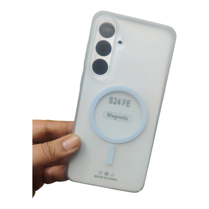 Samsung Galaxy S24Fe S24 Fe 5G Premium Quality Magsafe Matte Hard Plastic Back Cover Case