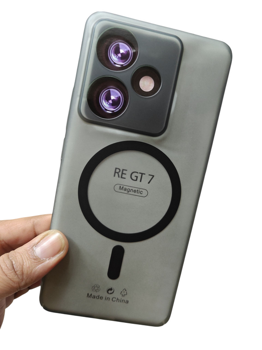 Realme GT 7 / GT 7T 5G Premium Quality Magsafe Matte Hard Plastic Back Cover Case