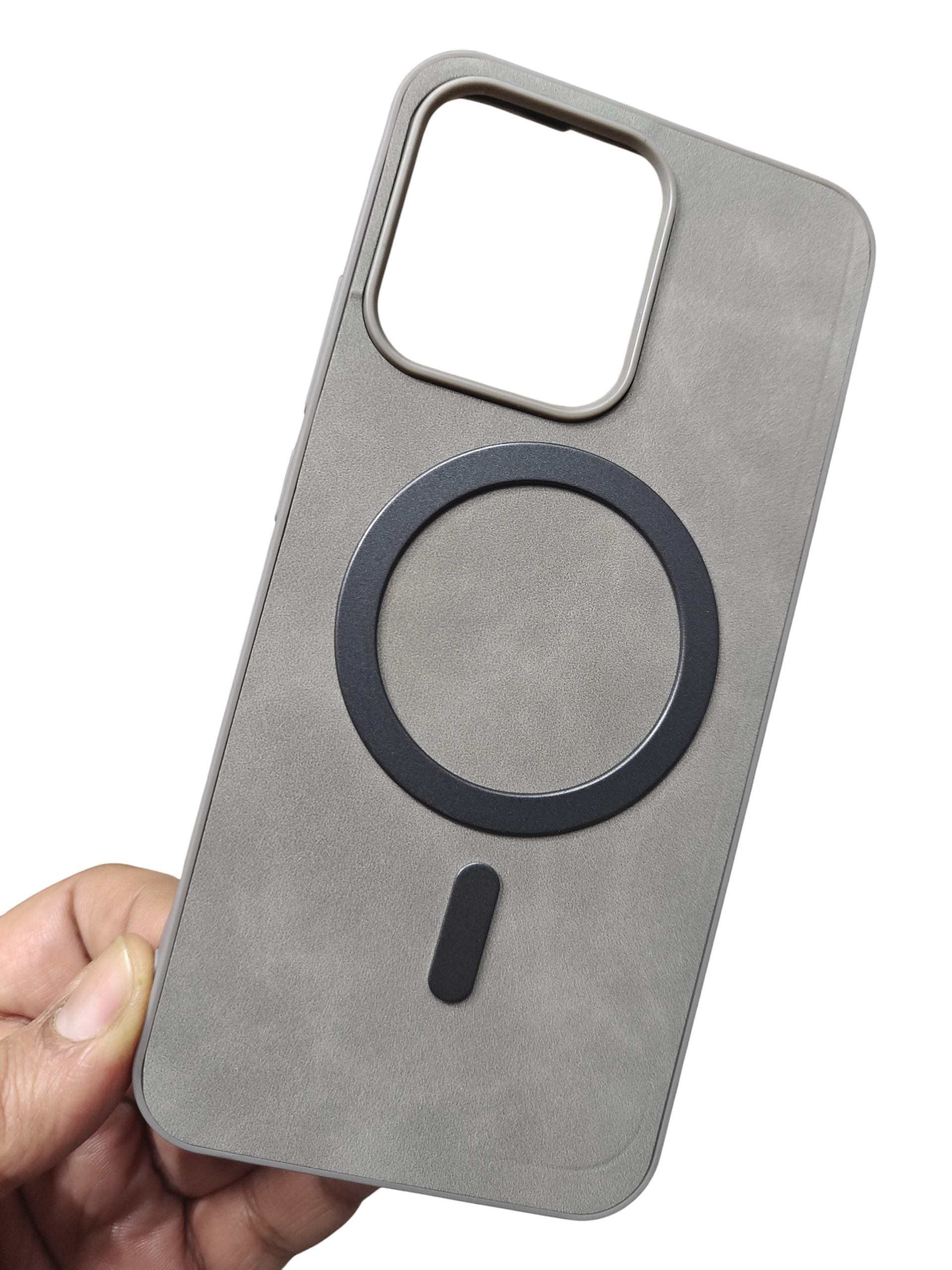 Oppo Reno 14 5G Magsafe Premium Quality Leather ( Side Soft, Back Hard ) Back Cover Case - Royal Star