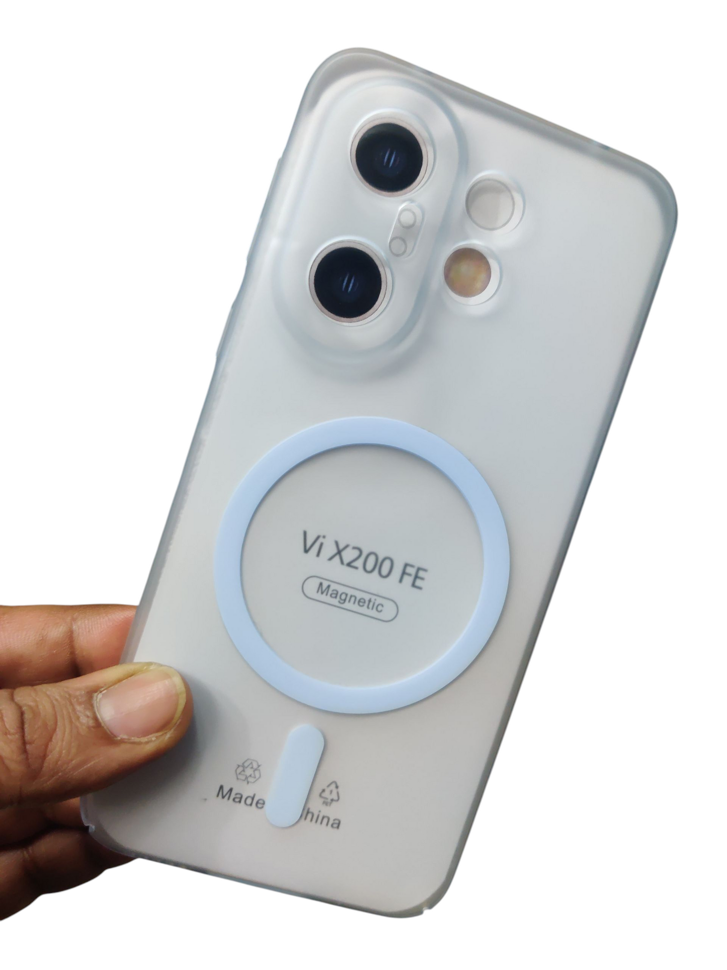 Vivo X200 FE / Vivo X200FE 5G Premium Quality Magsafe Matte Hard Plastic Back Cover Case