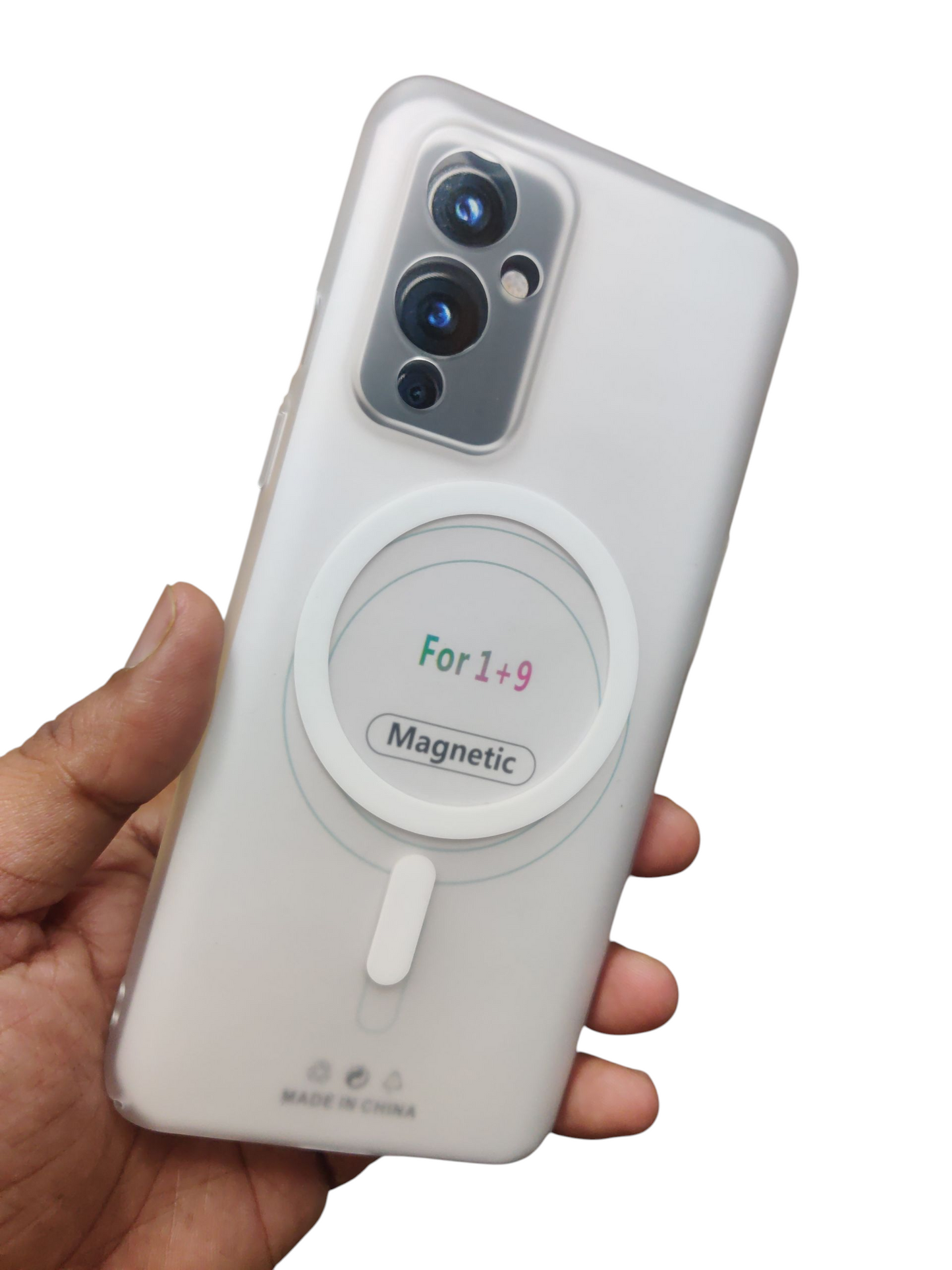 OnePlus 9 Premium Quality Magsafe Matte Hard Plastic Back Cover Case - Royal Star