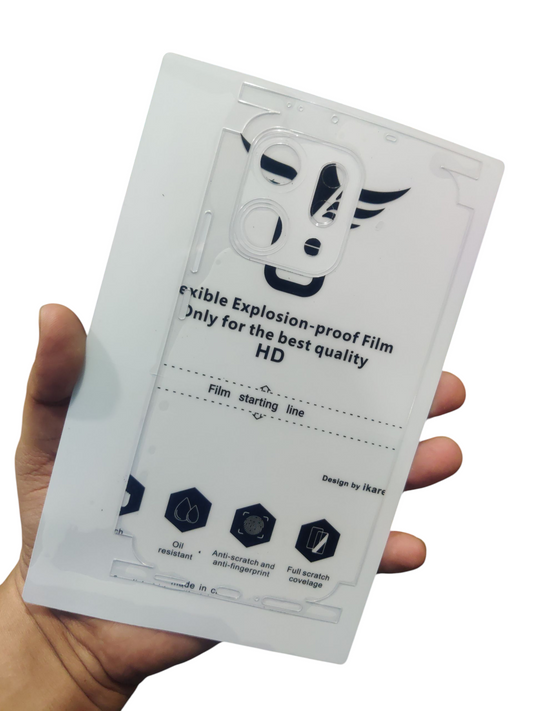 Oppo Reno 14 5G Matte & Clear Finish Full Back Lamination Membrane Protector Protection Guard