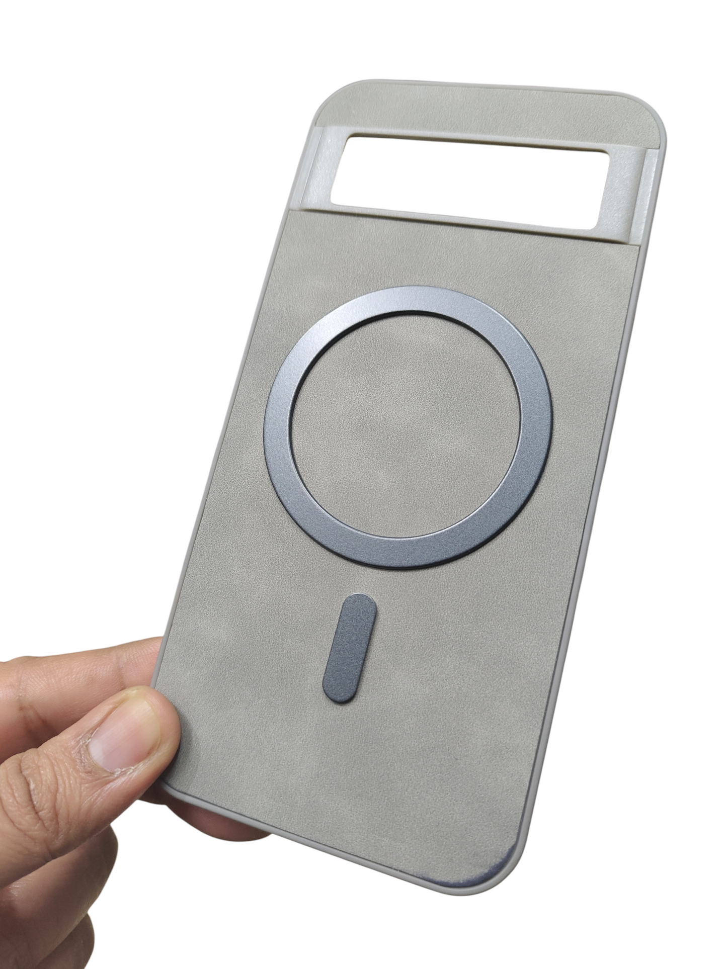 Google Pixel 8A 5G Magsafe Premium Quality Leather ( Side Soft, Back Hard ) Back Cover Case