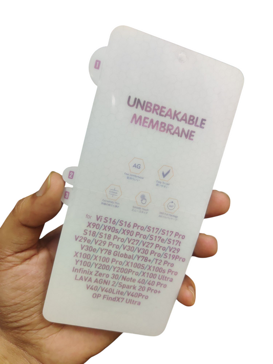 Vivo V40 / V40 Pro / V40E / T3 Ultra / T2 Pro Matte Finish Front Membrane Screen Protector Guard - Royal Star