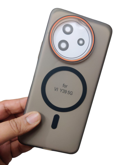 Vivo Y39 5G Royal Star Premium Quality Magsafe Matte Hard Plastic Back Cover Case - Royal Star