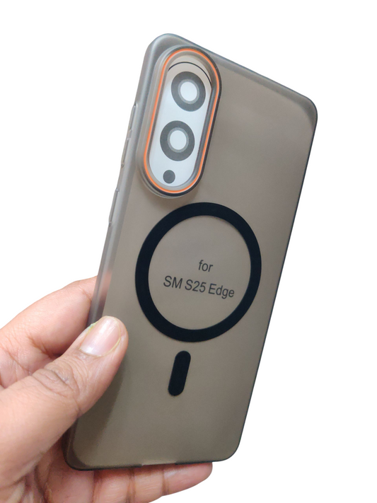 Samsung Galaxy S25 Edge Royal Star Premium Quality Magsafe Matte Hard Plastic Back Cover Case