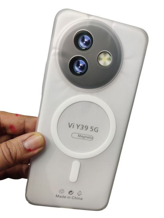 Vivo Y39 5G Premium Quality Magsafe Matte Hard Plastic Back Cover Case