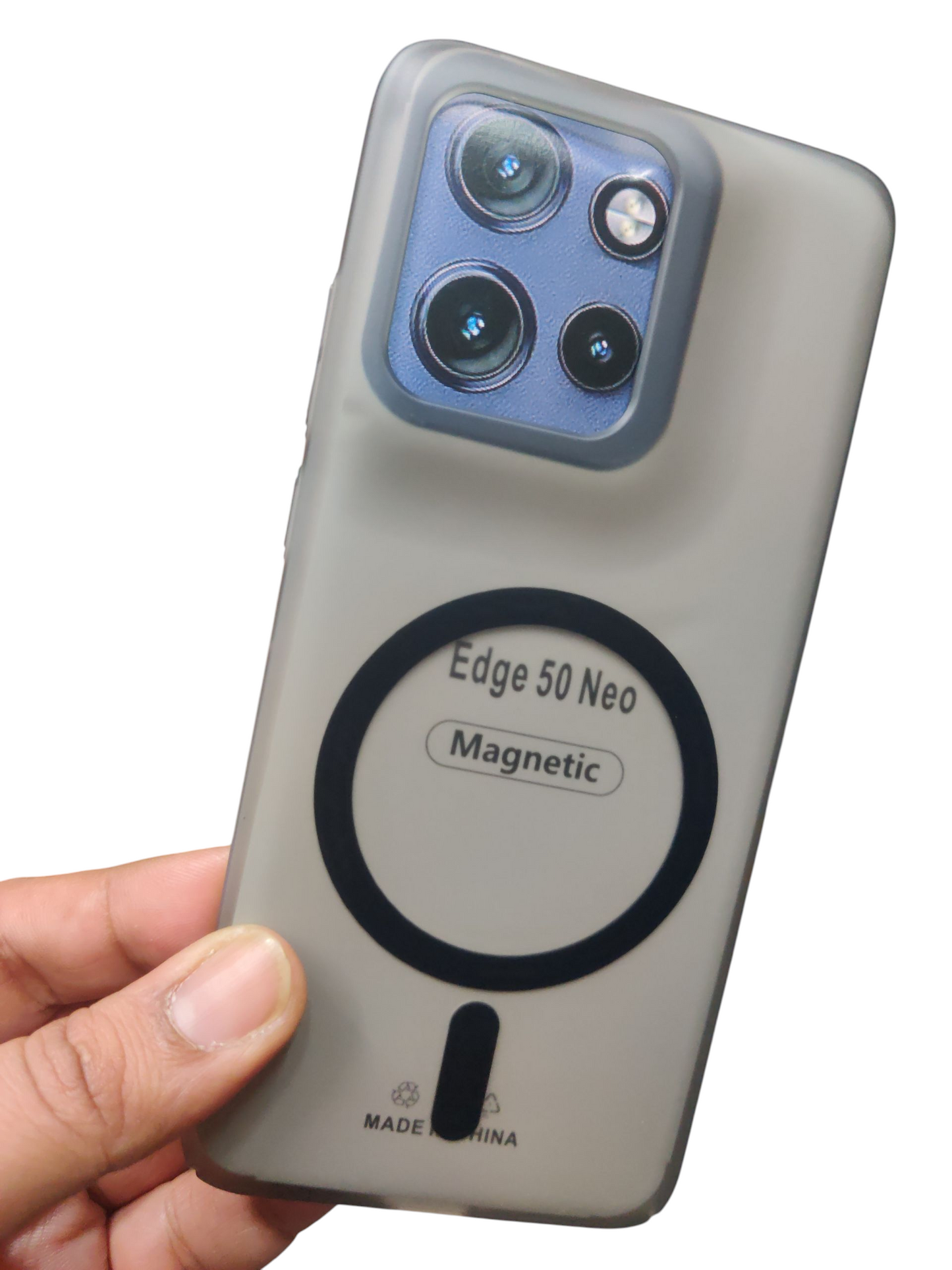 Motorola Moto Edge 50 Neo Premium Quality Magsafe Matte Hard Plastic Back Cover Case