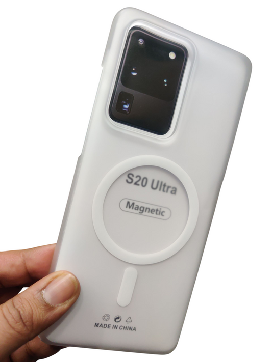 Samsung Galaxy S20 Ultra Premium Quality Magsafe Matte Hard Plastic Back Cover Case