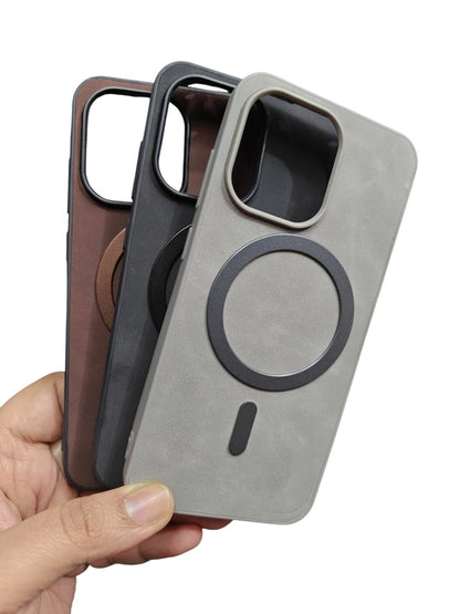 OnePlus 13S / OnePlus 13 S 5G Magsafe Premium Quality Leather ( Side Soft, Back Hard ) Back Cover Case - Royal Star