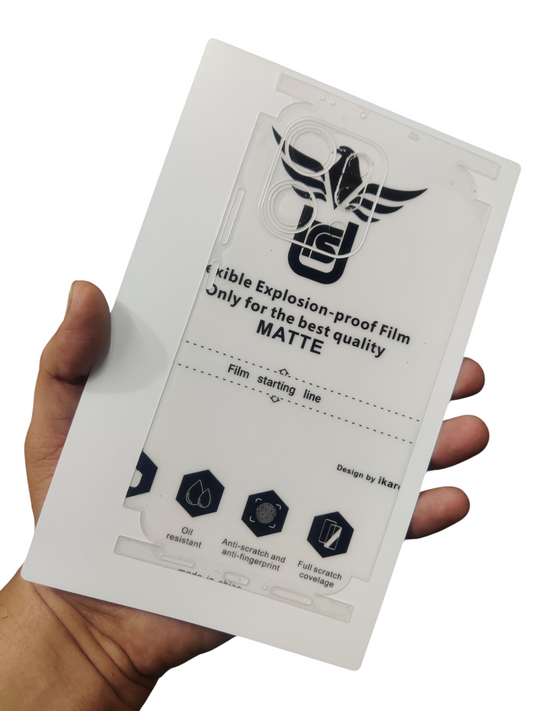 Oppo Reno 14 5G Matte & Clear Finish Full Back Lamination Membrane Protector Protection Guard