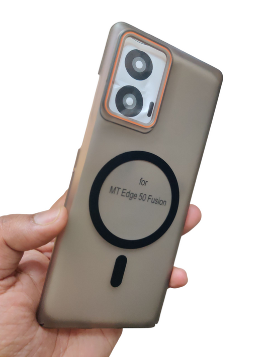 Motorola Edge 50 Fusion / Motorola Moto G85 / Moto G96 Royal Star Premium Quality Magsafe Matte Hard Plastic Back Cover Case