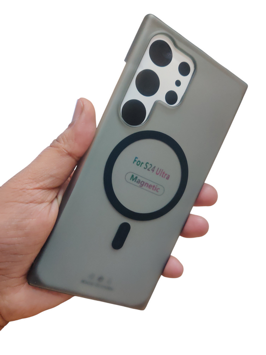 Samsung Galaxy S24 Ultra 5G Premium Quality Magsafe Matte Hard Plastic Back Cover Case